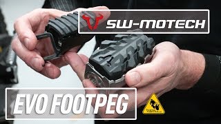 SWMOTECH EVO Adjustable Footpegs Installation and Review [upl. by Joana329]