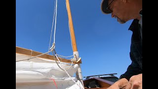 Building Grace Rig NonStandard Gaff for Reefing Finally and Some Rowdy Reefed Sailing [upl. by Ettennaj]