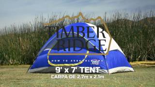 Timber Ridge Tents 9 x 7 Dome Tent Set Up [upl. by Dnalra]