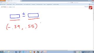 Estimate and Margin of Error 2sample means [upl. by Lainahtan]