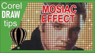 Creating a mosaic effect in CorelDraw [upl. by Tomasina]