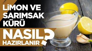 Limon ve Sarımsak Kürü Nasıl Hazırlanır  Sağlıklı Tarifler 01 [upl. by Akemyt]