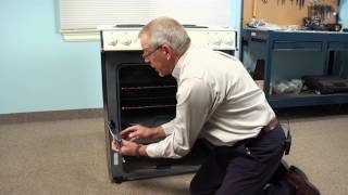 GE Range Repair – How to replace the Oven Door Hinge [upl. by Farr]