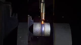 Handheld laser welding machinethick tube fish scale welding [upl. by Teriann]