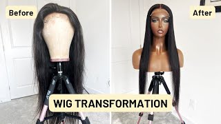 How To Perfectly Straighten Your Wig  Tips amp Tricks Revealed [upl. by Eiro123]