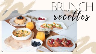 Faire un brunch à la maison  4 recettes faciles [upl. by Alyce]