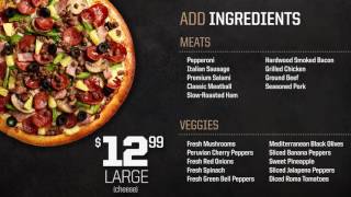 pizza hut DelCO menus [upl. by Ketty]