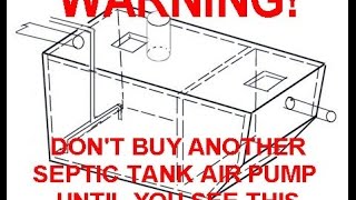 Warning About Septic Tank Aerators [upl. by Fenella]