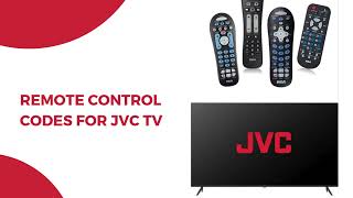 Remote Control Codes for JVC TV  JVC Universal Remote Control Codes [upl. by Aninaj849]