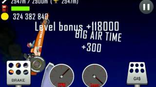 Hill Climb Racing \ Moon \ 4606 meters on Dragster [upl. by Okram]