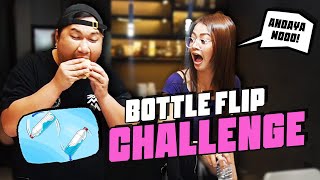 BOTTLE FLIP FOODTRIP CHALLENGE  HYPEBITS [upl. by Lathrop]