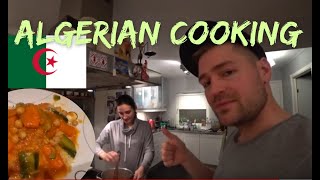 Couchsurfing cooking with guests episode 2 Algerian food [upl. by Kenrick]