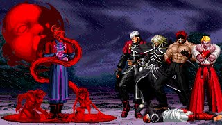 KOF Mugen Corpse Goenitz vs KOF Bosses Team [upl. by Alvar]