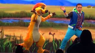 Timon from quotLion Kingquot in Disney Junior Dance Party at Disneyland Resort [upl. by Damour989]