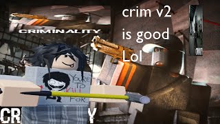 CRIMINALITY V2 IS GOOD  criminality roblox [upl. by Haeckel195]