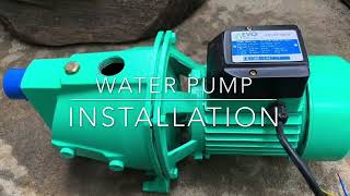 WATER PUMP INSTALLATION EVO JET PUMP 1HP [upl. by Asecnarf]