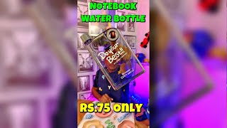 Slim Notebook Water Bottle  Rs65 Only  Best for your Backpaks  shorts viral trending [upl. by Orazal882]