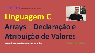 18  Programação em Linguagem C  Arrays  Declaração e atribuição [upl. by Gunther612]