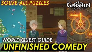 How to complete Unfinished Comedy World Quest Guide  Genshin Impact Update 41 [upl. by Stickney641]