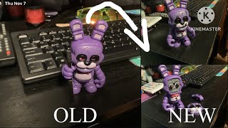 Making a Custom WITHERED BONNIE Funko Snap Figure [upl. by Aeirdna]