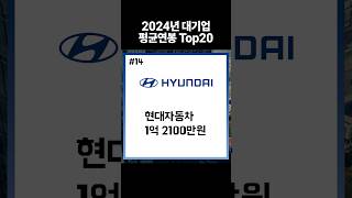 2024년 대기업 평균연봉 순위 Top20 [upl. by Anidal]