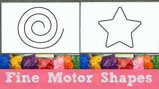 Fine Motor Shapes Teacher Activity [upl. by Wilber568]