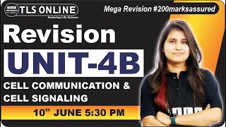 Mega Revision I CSIR NET June2024  Unit 4 B Cell Communication amp Cell Signaling I Shruti Shukla [upl. by Semele935]