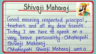 Shivaji Maharaj speech in english  Speech on Chhatrapati Shivaji maharaj [upl. by Comptom358]