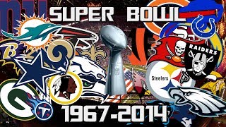 NFL All Super Bowl Winners 19672014 [upl. by Ilagam]