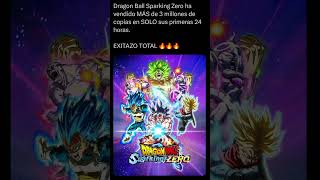 3 MILLONES DE COPIAS PARA EL DRAGON BALL SPARKING ZERO EN SUS PRIMERAS 24 HORAS [upl. by Oruasi]