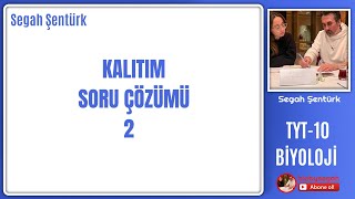 KALITIM SORU ÇÖZÜMÜ2  TYT BİYOLOJİ  10SINIF BİYOLOJİ  YKS 2025 [upl. by Amek]