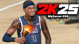 NBA 2k25 MyCareer  The Offseason Olympics  LEBRON amp KD RETIRED 🥺 [upl. by Notsirhc]