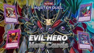 NEW EVIL HERO CARDS  NO MIX DECK  YUGIOH MASTER DUEL [upl. by Pruter757]