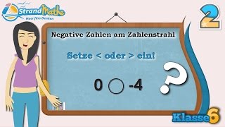 Negative Zahlen am Zahlenstrahl  Klasse 6 ★ Übung 2 [upl. by Devine323]