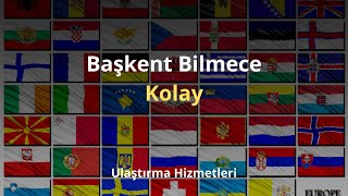 Başkent Bilmece  Ülkelerin Başkentlerini Ne Kadar Tanıyorsun Kolay [upl. by Lekim]