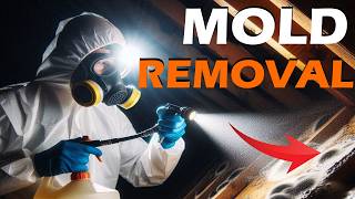 Attic Mold Removal  Easy DoItYourself Spray  RMR 86  RMR 141 [upl. by Llyrat842]