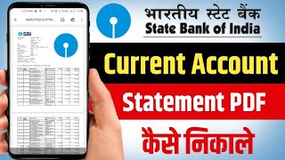 SBI Current Account Statement Download 2023  SBI Bank Statement Kaise Nikale SBI Bank Statement [upl. by Chapa]