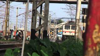 First Rajdhani Express of India Close View of King with Madly Honking WAP7 [upl. by Thrift]