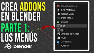 Cómo Crear ADDONS en Blender Español  Serpens Parte 1 Menú [upl. by Attezi]