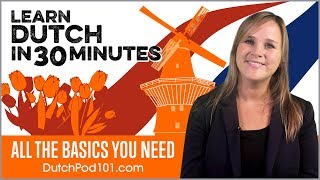 Learn Dutch in 30 Minutes  ALL the Basics You Need [upl. by Eisiam]