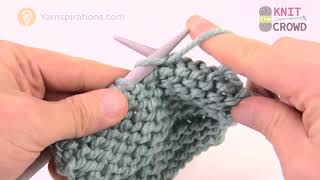 How to Stockinette Stitch with Knitting [upl. by Nylknarf]