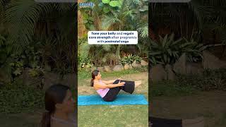 Reduce your belly fat with postnatal yoga [upl. by Huskamp405]