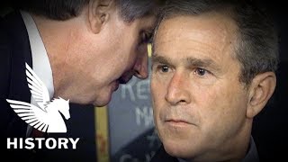 【HD】ブッシュ大統領 同時多発テロ直後の反応  President Bushs reaction at Booker Elementary school [upl. by Elleryt490]