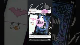 New Video Planner Goodies amp all the things in my on the go bag👻🤍🌿 fyp plannercommunity [upl. by New]