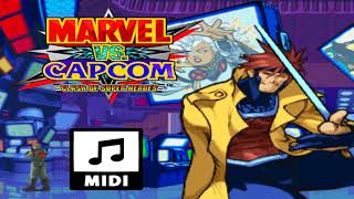 Marvel vs Capcom Clash of Super Heroes  Gambit Theme MIDI [upl. by Meriel]