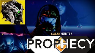 Solo Prophecy Dungeon  Solar Hunter  Season Of The Wish  Destiny 2 [upl. by Ahterahs]