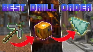 The BEST Drill Order in Hypixel Skyblock  GuideTutorial [upl. by Gilba]