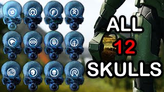 Halo Infinite  All Campaign Skull Locations and Effects [upl. by Anayit790]