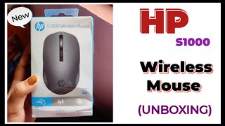 HP S1000 Wireless Mouse Unboxing wireless mouse hp mouses unboxing and review wirelessmouse [upl. by Meingoldas]