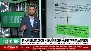 Reacții internaționale după rezultatele alegerilor din Moldova Macron mesaj în română pentru Sandu [upl. by Pasadis]